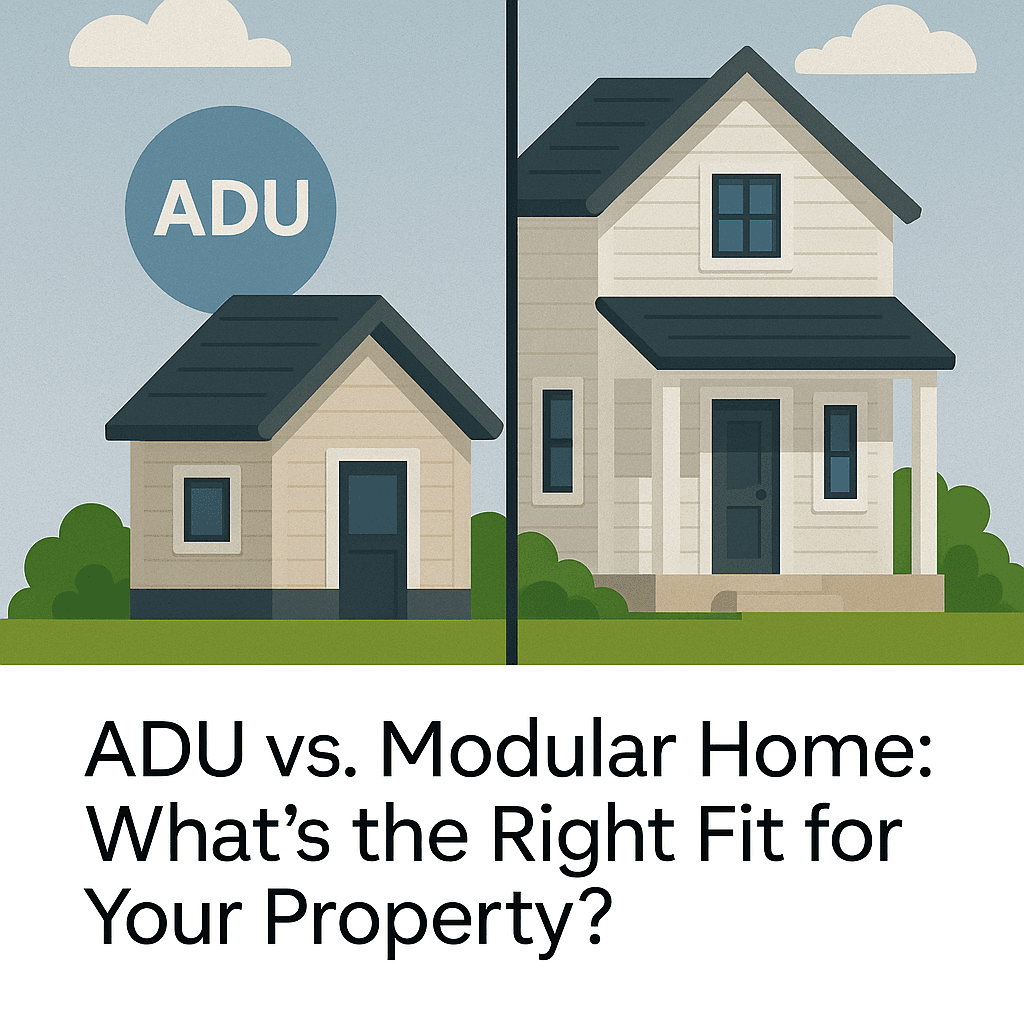 ADU vs. Modular Home: What’s the Right Fit for Your Property?