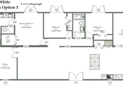 Marbled White home option 3 floor plan from Cutting Edge Homes - California Modular Homes